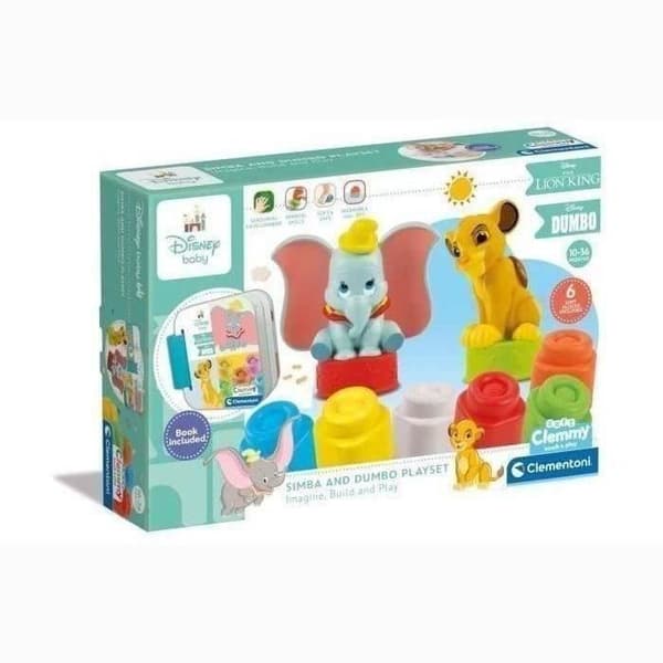 Disney Classics Clemmy Box Set - Disney Baby - Clementoni - 6 kuutiota - Valmistettu Italiassa