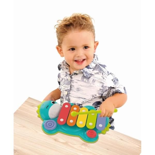 BabyClementoni - Xylodino - Ksylofoni - Dinosaurus-musiikkilelu - 5 värillistä nuottia