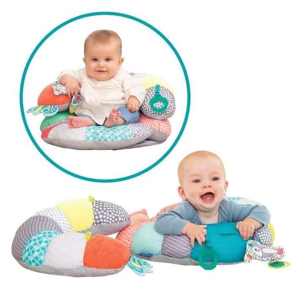 INFANTINO Tummy Time 2-i-1 aktivitetspude
