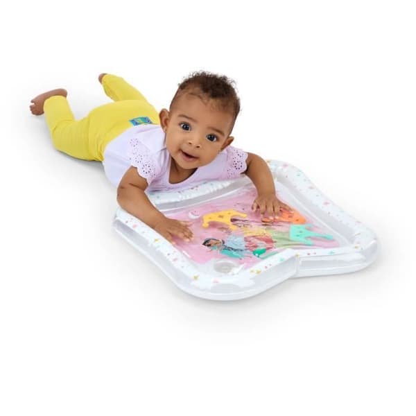 Babyvattenmatta - DISNEY BABY - PRINSESSER - Sensoriskt och pedagogiskt spel - Uppblåsbart - Från födseln - Lätt att rengöra