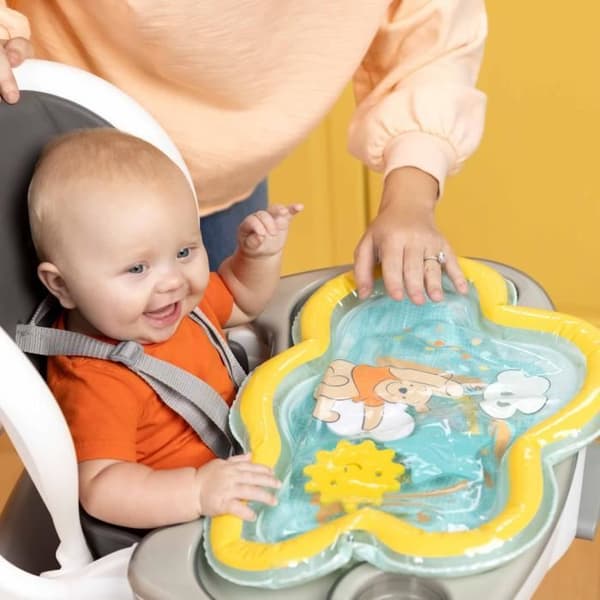 DISNEY BABY -WINNIE- Vattenmatta för baby, sensoriskt och pedagogiskt spel, uppblåsbar, lätt att rengöra, hopfällbar, från födseln