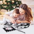 Miniatyrbild 4 av 7: Lollanda Aktivitetsleksak – svartvit tygbok för baby, lärande leksak, sensorisk leksak bok, mjuk barnbok för spädbarn