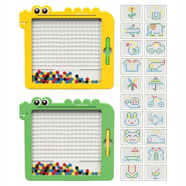 WOOPIE Magnetbräda för Barn – Montessori MagPad Dinosaurie