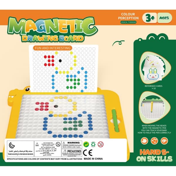 WOOPIE Magnetbräda för Barn – Montessori MagPad Dinosaurie