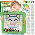 Miniatyrbild 1 av 9: WOOPIE Magnetbräda för Barn – Montessori MagPad Dinosaurie
