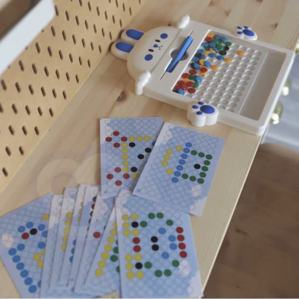 WOOPIE Magnetplade til børn – Montessori MagPad Rabbit Blå