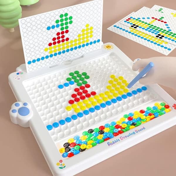 WOOPIE Magnetplade til børn – Montessori MagPad Rabbit Blå