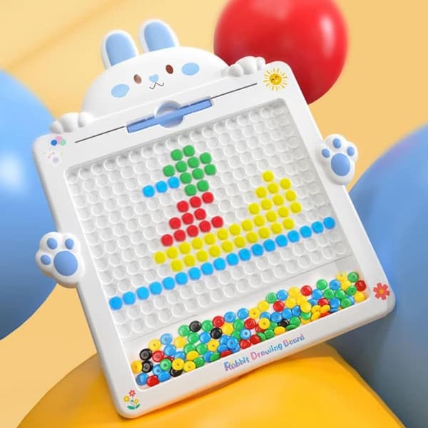 WOOPIE Magnetplade til børn – Montessori MagPad Rabbit Blå