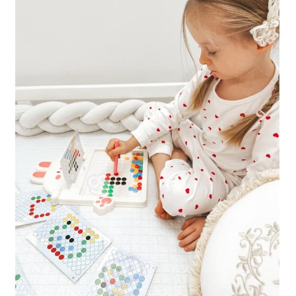 WOOPIE Magnet Board til børn – Montessori MagPad Rabbit Pink