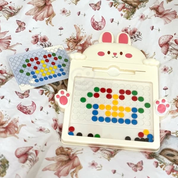 WOOPIE Magnet Board til børn – Montessori MagPad Rabbit Pink
