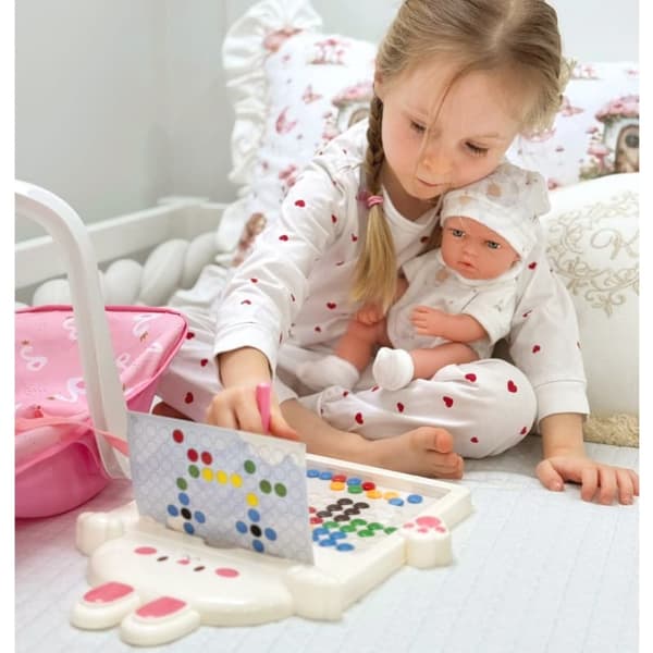 WOOPIE Magnet Board til børn – Montessori MagPad Rabbit Pink