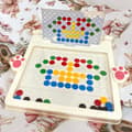 Miniatyrbillede 8 af 10: WOOPIE Magnet Board til børn – Montessori MagPad Rabbit Pink