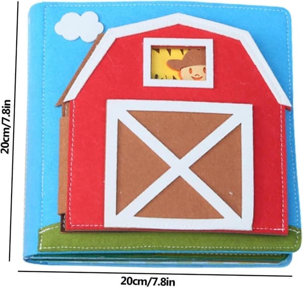 OBOSOE Sensory Activity Pad – 3D pædagogisk legebog og udviklende legetøjsgave til førskolebørn 1-5 år