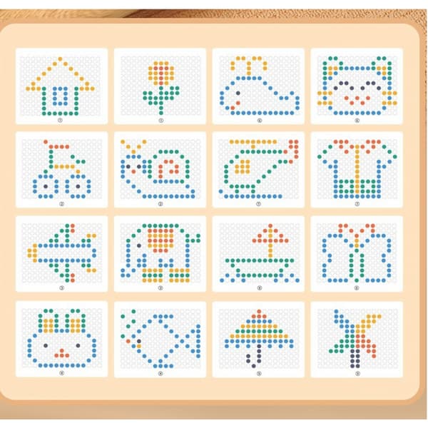 WOOPIE Magnetisk Montessori-Ritbräda MagPad – Kanin och Morot