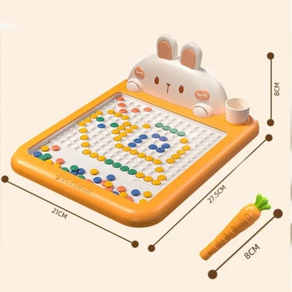 WOOPIE Magnetisk Montessori-Ritbräda MagPad – Kanin och Morot