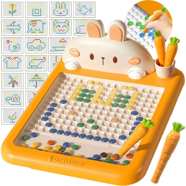 WOOPIE Magnetisk Montessori-Ritbräda MagPad – Kanin och Morot