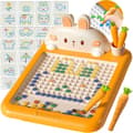 Miniatyrbild 1 av 8: WOOPIE Magnetisk Montessori-Ritbräda MagPad – Kanin och Morot