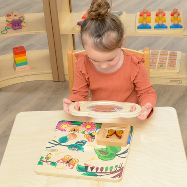 MASTERKIDZ Stor Förstoringsglas i Trä för Upptäcktslek