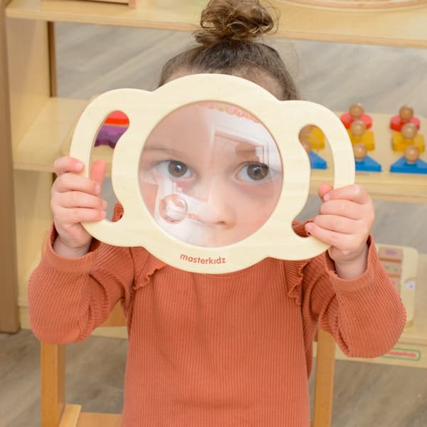 MASTERKIDZ Stor Förstoringsglas i Trä för Upptäcktslek