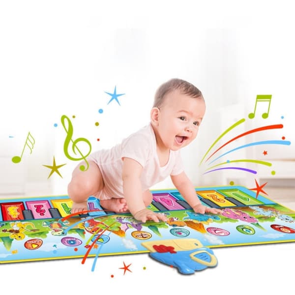 WOOPIE XXL Musical Dinosaur Tæppe 2-i-1 – 110 cm
