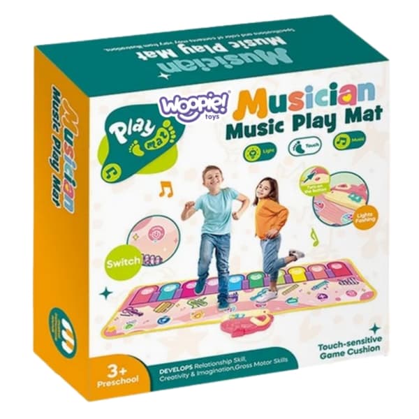 WOOPIE XXL Musical Dinosaur Tæppe 2-i-1 – 110 cm