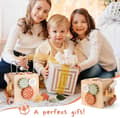 Pikkukuva 6 / 6: Bomclap Montessori -lelu, 6-in-1 luova moottorikuutio, toimintakuutio, puinen lelulahja lapsille (1-3-vuotiaat)