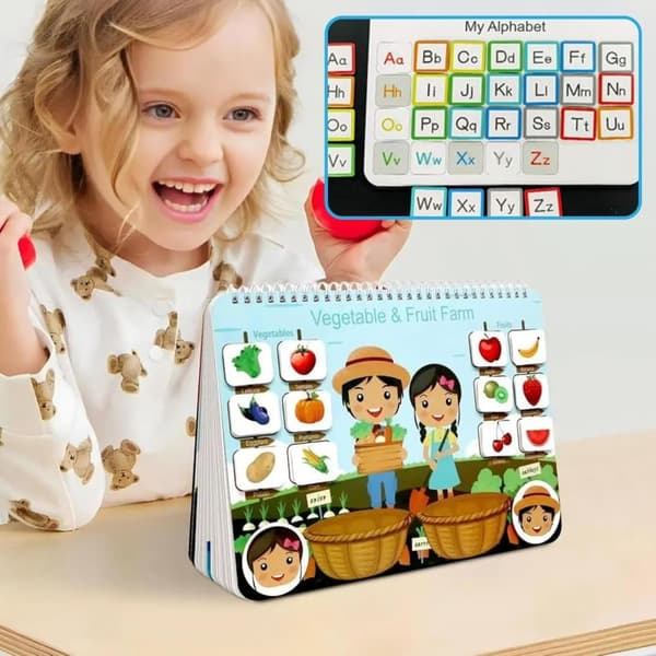 Bomclap Activity Pad – Pædagogisk sanselegetøj i førskolen med Montessori-inspirerede aktiviteter for småbørn 1-4 år