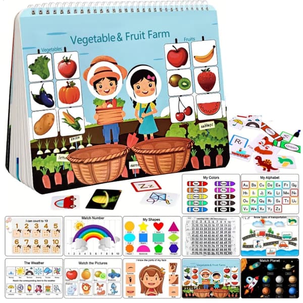 Bomclap Activity Pad – Pædagogisk sanselegetøj i førskolen med Montessori-inspirerede aktiviteter for småbørn 1-4 år