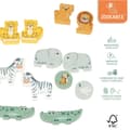 Miniatyrbild 5 av 7: Bebisleksak Woomax djur (6 antal)