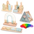 Miniatyrbild 1 av 8: Mamabrum Montessori-lekset 2–3 år – pedagogiska träleksaker för inlärning, sortering, färger och former