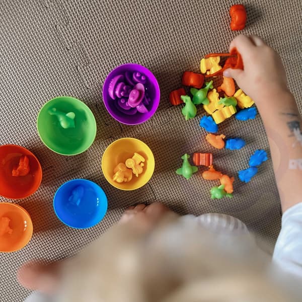 WOOPIE Montessori Colour Sorter Sea & Land – 64 dele