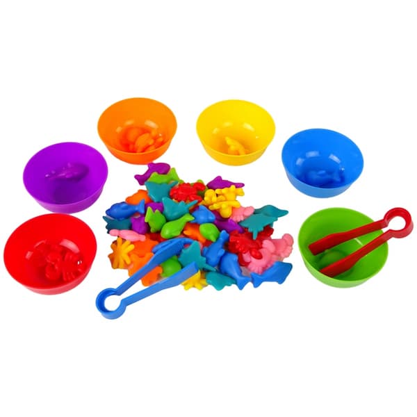 WOOPIE Montessori Colour Sorter Sea & Land – 64 dele
