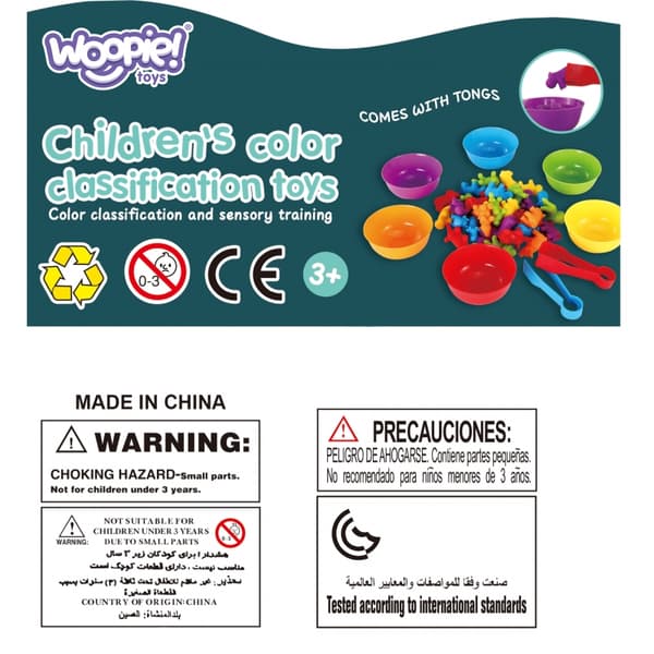 WOOPIE Montessori Colour Sorter Sea & Land – 64 dele