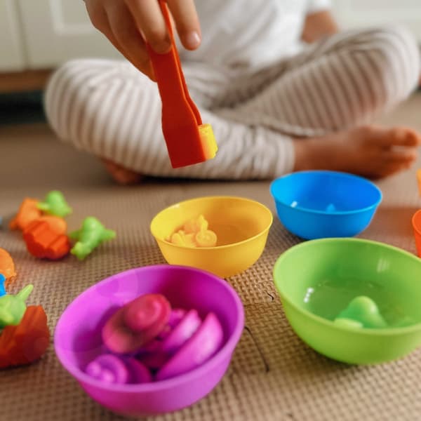 WOOPIE Montessori farvesorteringskøretøj – 44 stk