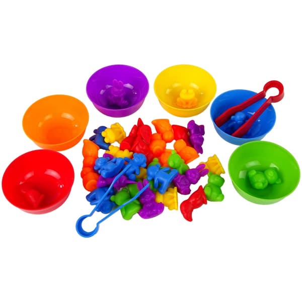 WOOPIE Montessori Colour Sorter Dyr – 44 dele