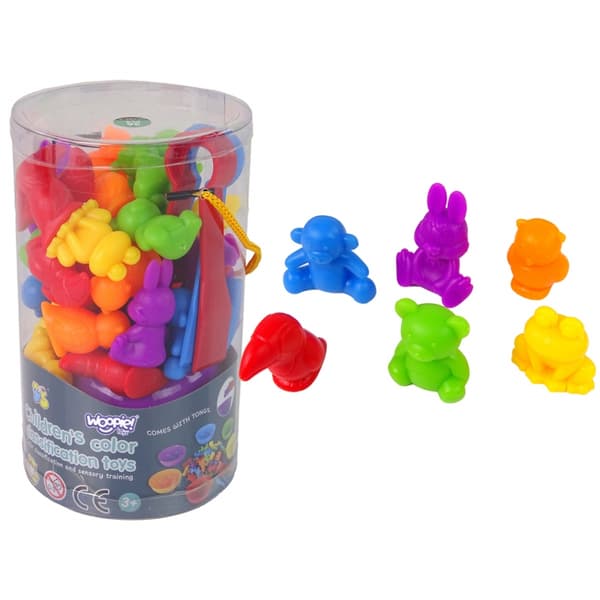 WOOPIE Montessori Colour Sorter Dyr – 44 dele