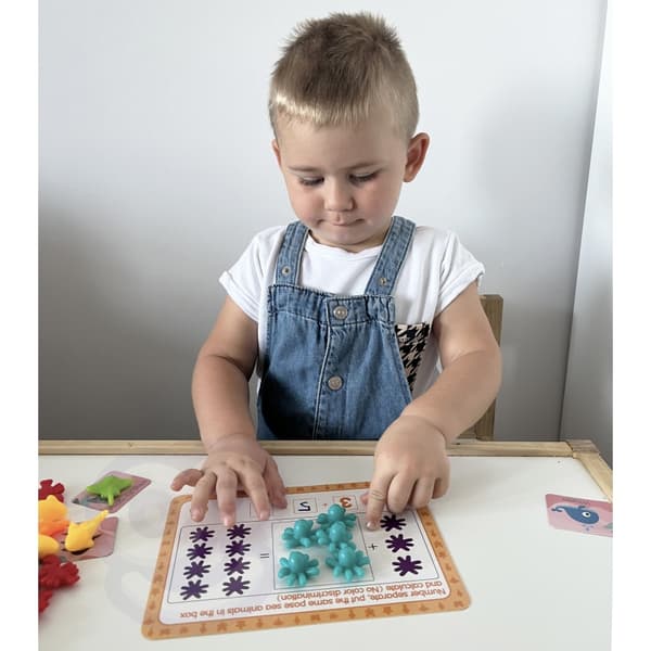 WOOPIE Räknelära Montessori Färgsorterare – Hav & Land, 111 delar