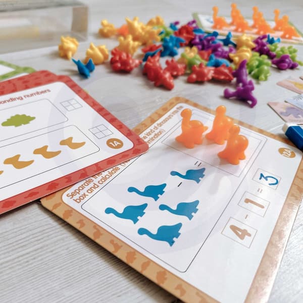 WOOPIE Lær at tælle – Montessori-dinosaursæt med 95 dele