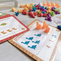 Miniatyrbillede 3 af 11: WOOPIE Lær at tælle – Montessori-dinosaursæt med 95 dele