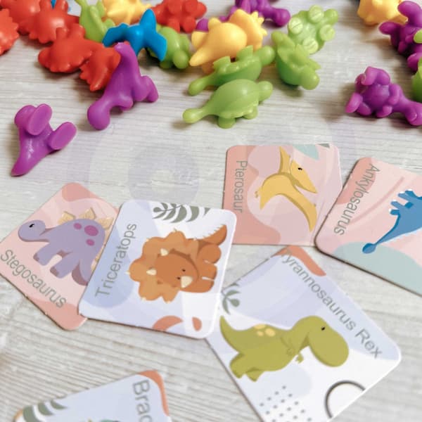 WOOPIE Lær at tælle – Montessori-dinosaursæt med 95 dele