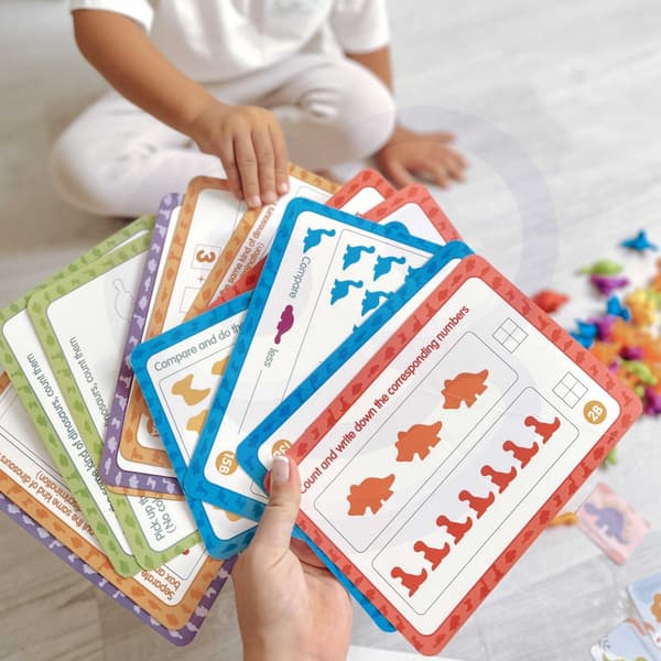WOOPIE Lær at tælle – Montessori-dinosaursæt med 95 dele