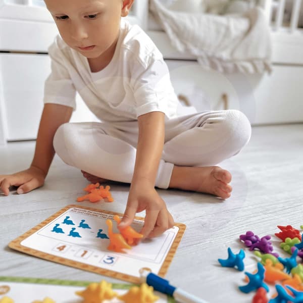 WOOPIE Montessori tællesæt med dyr – 83 stykker