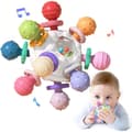 Miniatyrbild 1 av 6: Lollanda Baby Ball Toys i 3 månader, sensorer skramlar griffball baby leksaker gjorda av silikon