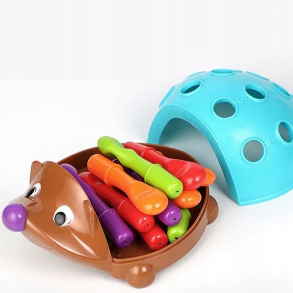 WOOPIE Igelkott Sorter – Montessori 4-i-1 Siffer- och Färgspel