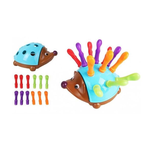 WOOPIE Igelkott Sorter – Montessori 4-i-1 Siffer- och Färgspel