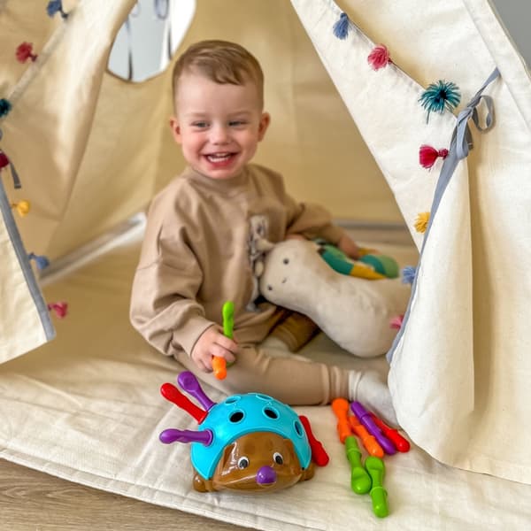 WOOPIE Igelkott Sorter – Montessori 4-i-1 Siffer- och Färgspel
