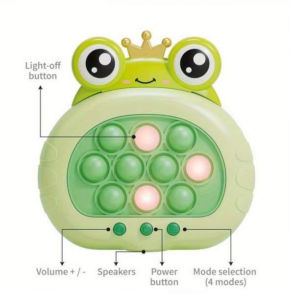 WOOPIE POP IT-Spel Elektriskt Anti-Stress Arkadgroda