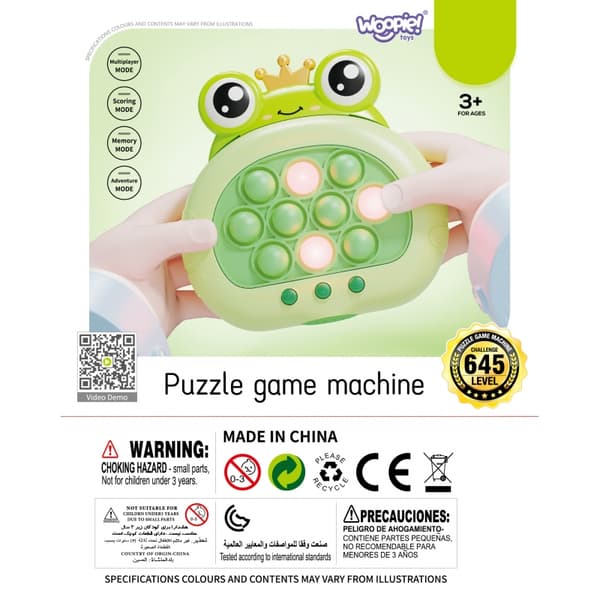 WOOPIE POP IT-Spel Elektriskt Anti-Stress Arkadgroda