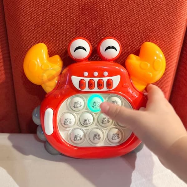 WOOPIE spil POP IT elektronisk anti-stress spil - rød krabbe