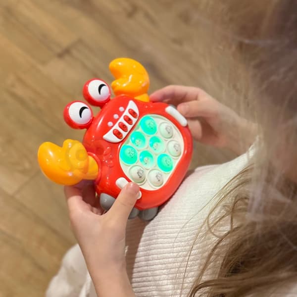 WOOPIE spil POP IT elektronisk anti-stress spil - rød krabbe